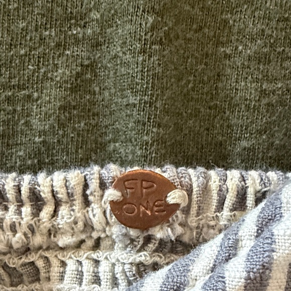 Free People One Striped Blue and White Women's Top - Picture 2 of 4